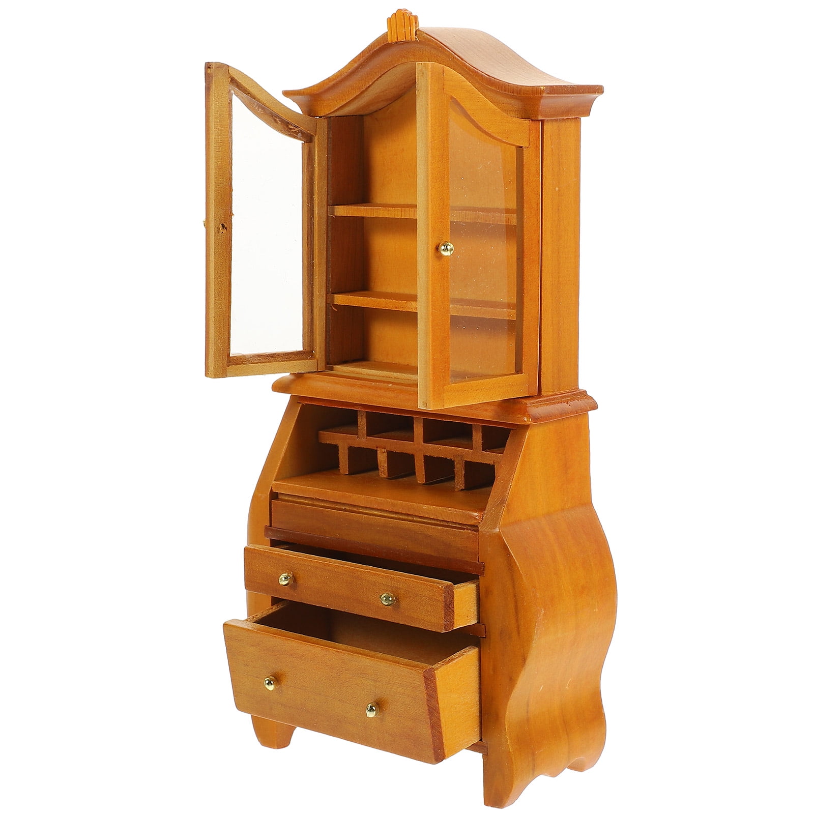 YSNOOWE Mini Dollhouse Shelf Light Brown Diy Assembly Portable Vertical  Design 1Pcs 3.5x3.5x6.8in - Walmart.com, image size:1600x1600