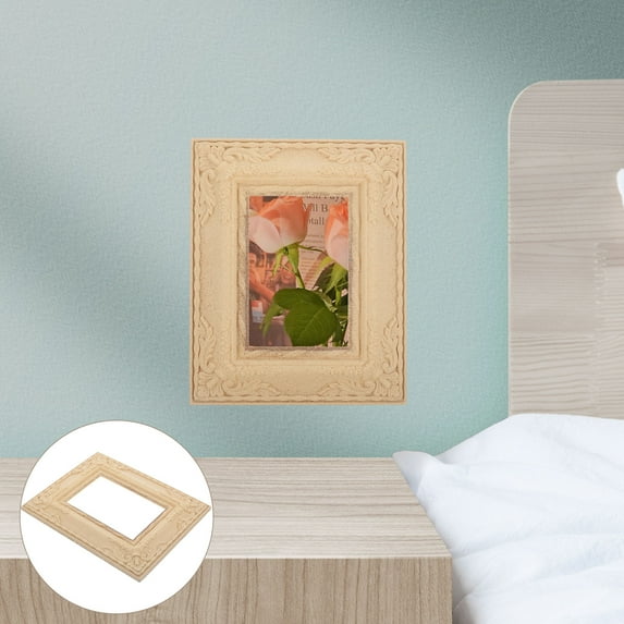 KAJNBN Picture Frame Beige Wood 1Pack 9.82X7.86X0.79in