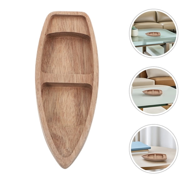 WHAMVOX Wooden Sailboat Model for Decoration Unique Light Brown Miniature Crafted with Exquisite Details 2 Pieces