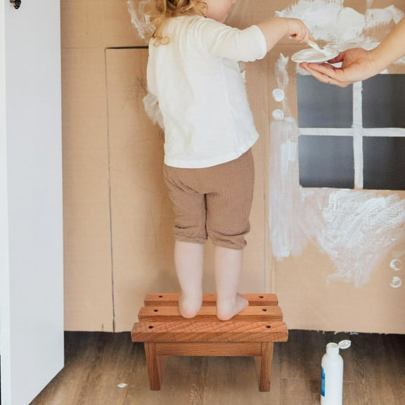 SEWCHICS Stepping Stool Wood Rectangular 1 Piece