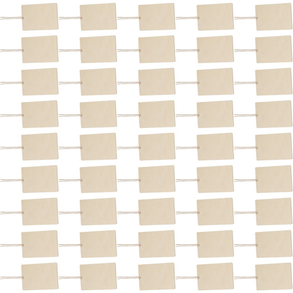 YSNOOWE Wooden Tags Beige For Diy Projects 1 Set