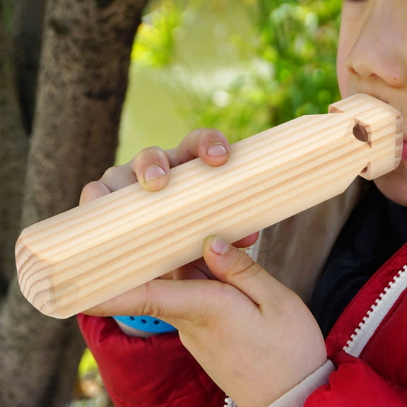 WHAMVOX Wooden Whistle Toy for Kids 1Pcs Crisp Sound Easy to Use Childrens Day Party Favors Gift