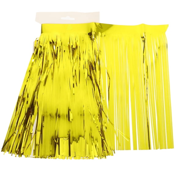 WHAMVOX Worgeous Hawaiian Table Skirt Tassel Banner 1 Set Hawaiian Summer Birthday Party Decoration for Table