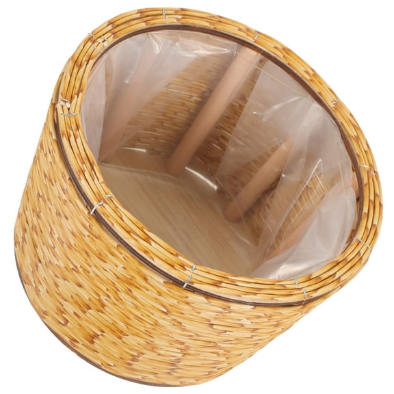 SEWCHICS Woven Basket Planter Flower Pot Artificial Rattan 1Set 8.25X8.25X5.31in