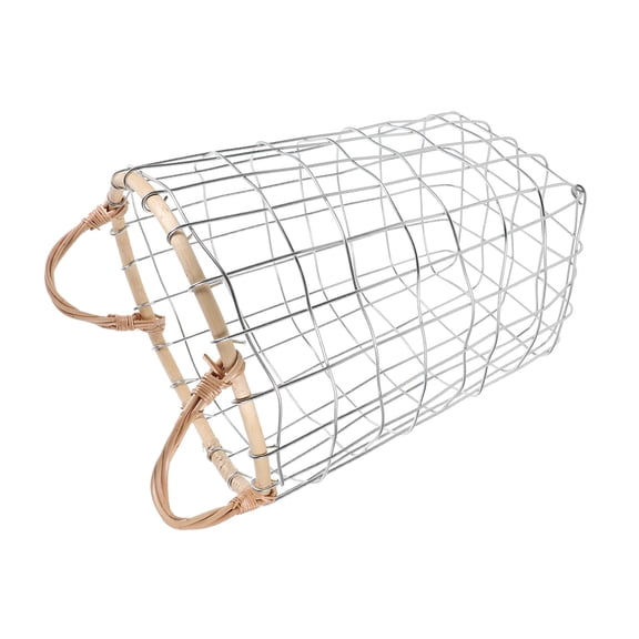 WHAMVOX Woven Iron Wire Storage Basket for Bedroom Organizer, Sundries Holder, and Stylish Storage Solution