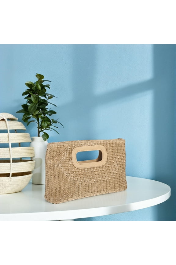 Woven Shoulder Bag Straw Clutch Purses for Women Handbag Miss
