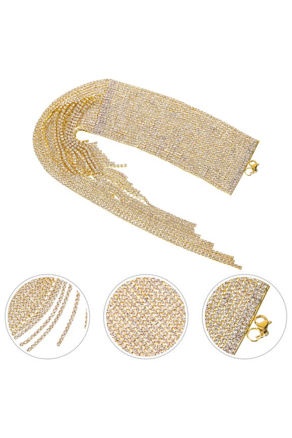 Women's Wrap Bracelet Rhinestone Crystal Bracelet and Anklet Hand Jewelry Stylish and Elegant Accessories