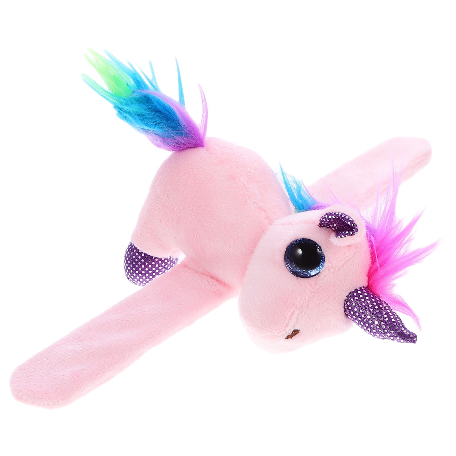 WHAMVOX Wrist Band Snap Unicorn Stuffed Animal Slap Bracelet Plush ...