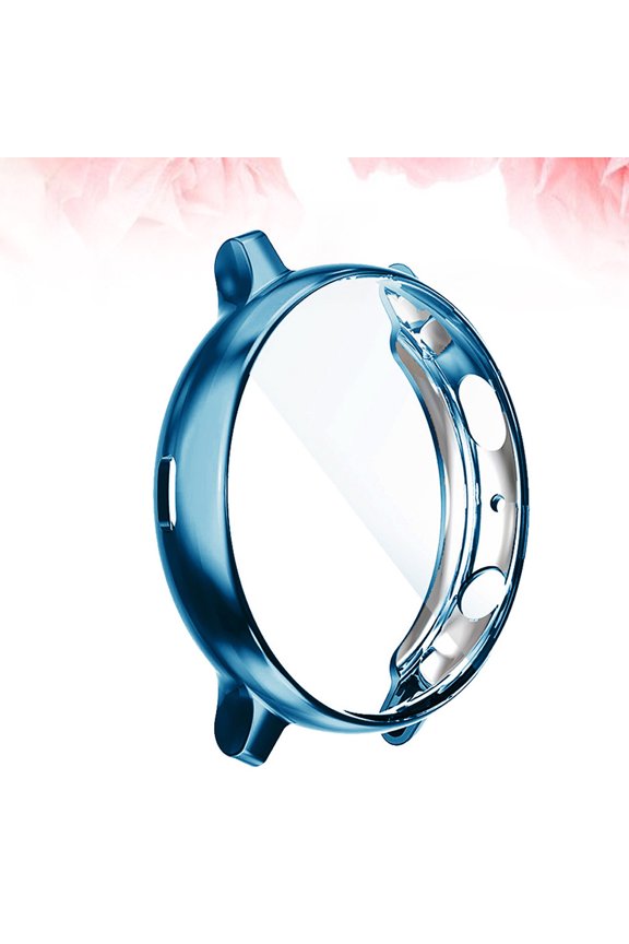 Wrist Smart Watch Protective Cover Electroplating Shell Cyan Case