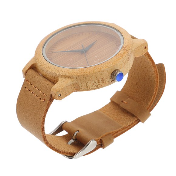 WHAMVOX Wrist Watch for Men Bamboo Watch Elegant Watch Women's 5X4.5CM
