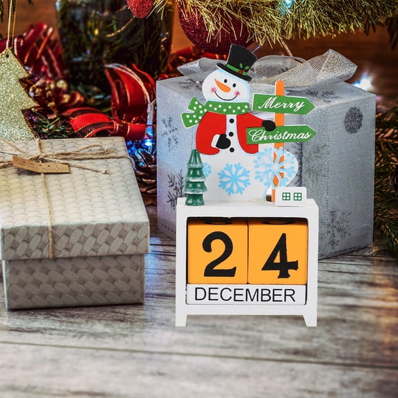 WHAMVOX Xmas Countdown Calendar Desktop Christmas Ornament Elder