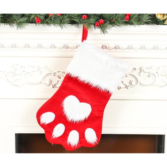 WHAMVOX Xmas Fireplace Decor Christmas Stocking Presents Decorations Child