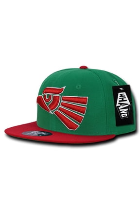 W79 Graphic Snapbacks-Green/Red