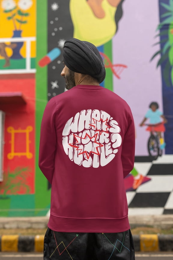 "Bubble Letters" Crewneck Sweater | Heavy Cotton | 3 COLORS