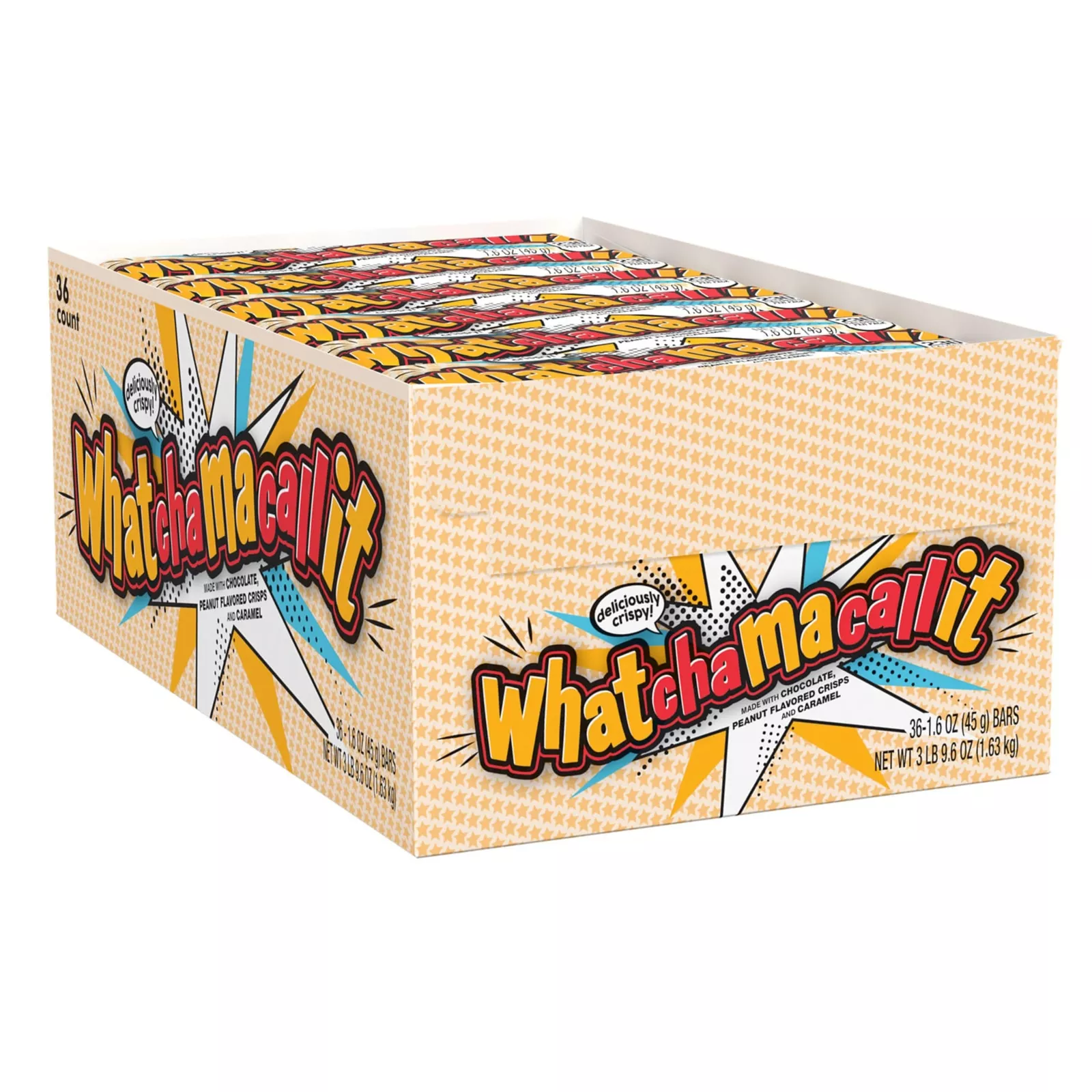 Whatchamacallit Milk Chocolate Caramel Peanut Bars Box