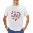 thumbnail image 1 of WHATEVER HAPPENS HAPPENESS FOR A REASON Men’s Graphic T-shirt Vintage Short Sleeve Sport Tee White 5XL, 1 of 2