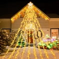 WHATOOK 350 LED Outdoor Christmas Decorations Star Light 12.5FT