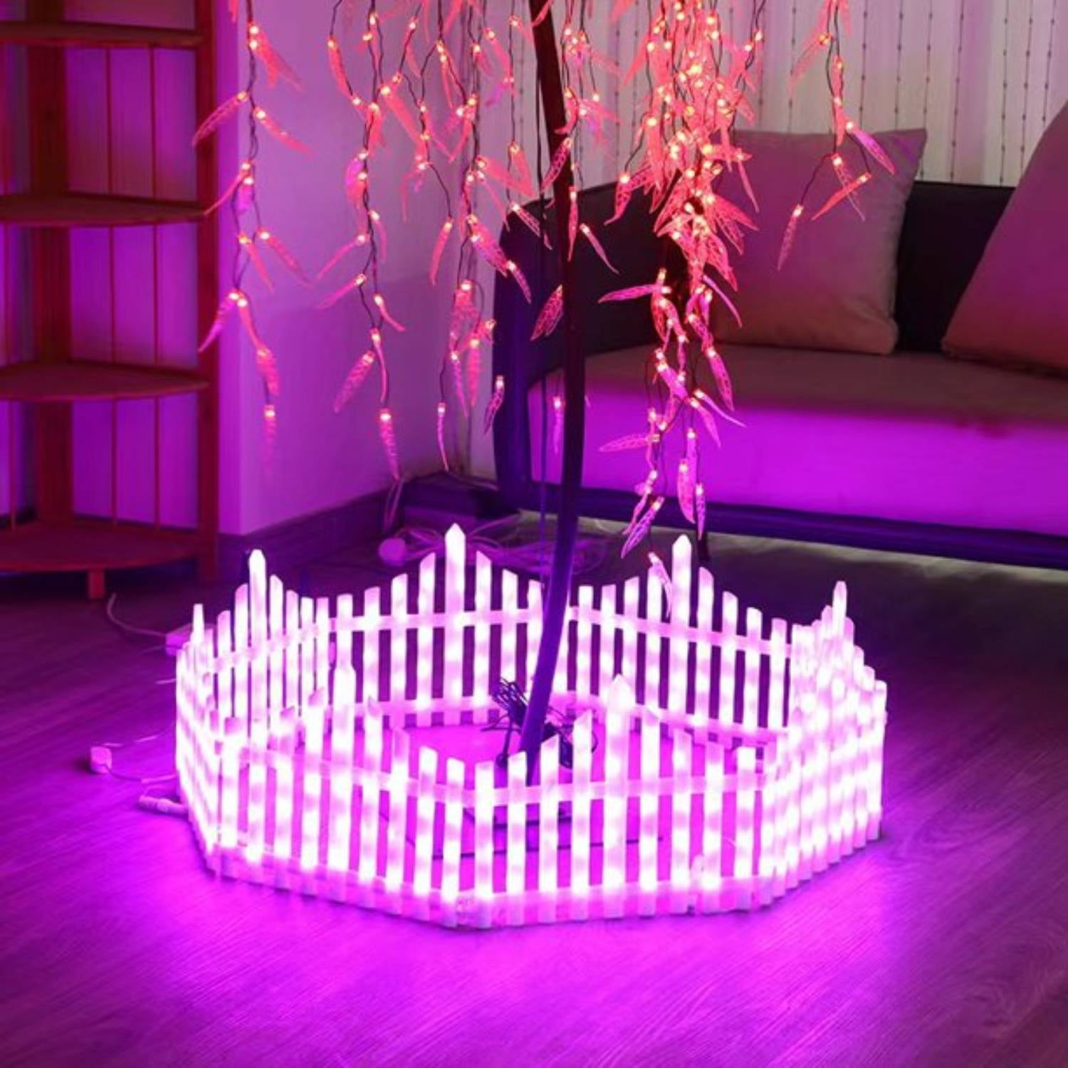 WHATOOK 8pcs/1set RGB Color Changing Outdoor Remote Control Christmas