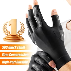Whcool Compression Arthritis Gloves for Men & Women,Hand Brace Support Relief Joint Pain,Reduce Swelling and Stiffness,1 Pair,Black