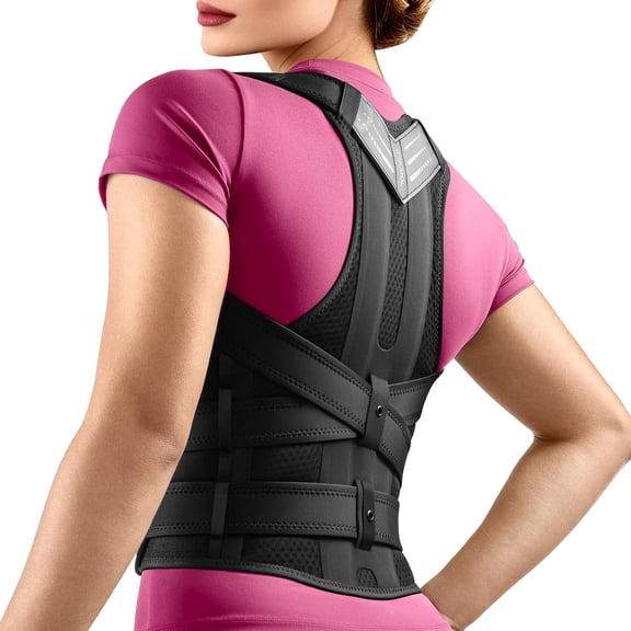 WHCOOL Posture Corrector for Men&Women - Back Brace for Upper and Lower Body Support - Adjustable Straightener with Pain Relief and Muscle Memory