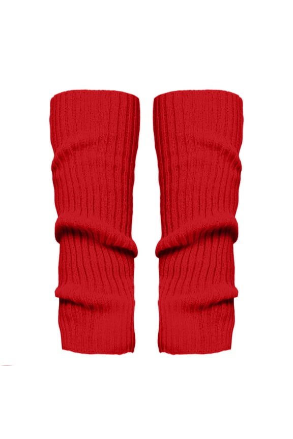 1Pair Women's Medium Tube Leg Sleeves Summer Sports Solid Color Mid-length Push-up Socks High Elasticity Anti Slip Leg Warmers Everyday Wear Casual Leg Sleeves Red