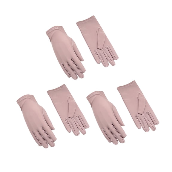 WHEANG 3 Pairs Daily Casual Gloves for Women Men Resuable Soft Lightweight Works Glove Moisturizing Dry Hands Comfortable Touchscreen Gloves Perfect for Outdoor Indoor Activities Pink
