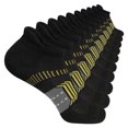thumbnail image 1 of WHEANG 5 PC Low Cut Ankle Socks, Breathable Moisture Wicking Cushioned Running Short Socks, Athletic No Show Socks for Women Men, Soft Comfortable Sports Socks(Color Black One Size), 1 of 3