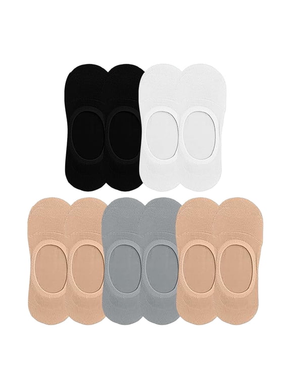 5 PC Summer No Show Socks for Women Men Mesh Cooling Short Socks for Women Non Slip All-Day Comfort Cotton Socks Invisible Liner Women's Casual Boat Socks Green Summer Sales Under $2