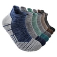 thumbnail image 1 of WHEANG 6 Pairs Low Cut Ankle Socks for Women Men, Breathable Moisture Wicking Running Socks, Cushioned Shock Absorption Athletic Short Socks, Comfortable Sports Socks(Blue) Summer Sales Under $2, 1 of 3