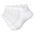 thumbnail image 1 of WHEANG 6 Pairs Low Cut Toe Socks Moisture Wicking Running Socks for Men Women Daily Wear Casual Socks Cushioned Athletic Short Socks Anti-Slip Sport Ankle Socks(White) 2026 Sales Under $1, 1 of 3