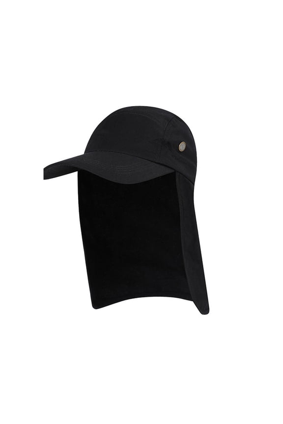 Bucket Hat with Neck Flap for Men Women – Outdoor Foldable Bucket Hat for Women Summer Sun Hat with Back Cover UPF 50+ Mountaineering Fishing Hood Rope Sun Hat Under $5 Black