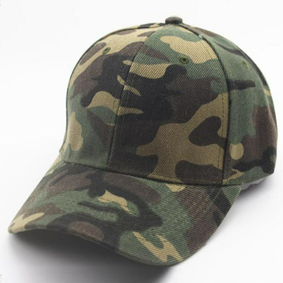 WHEANG Camouflage Baseball Hat for Women Men Mountaineering Cycling Cap Hollow Hat Adjustable Baseball Cap Visors Outdoor Sun Cap Beach Breathable Hat 1PC