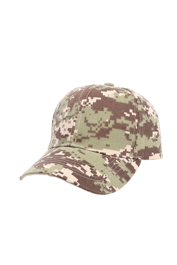 Camouflage Visor Hats for Women Men Outdoor Sports Hat Adjustable Breathable Lightweight Camo Sun Hat for Running Fishing Hunting Camping Travel Daily Wear Brown