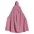thumbnail image 1 of WHEANG Cape Shawl Adult Halloween Hooded Cloak Lightweight Party Solid Color Cape Shawl Accessory for Halloween Dress Up Daily Layering L Pink, 1 of 4