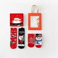 thumbnail image 1 of WHEANG Christmas Socks Gift Set 4 Pairs Holiday Short Socks Gift Box Set Christmas Gift Socks for Women Men for Christmas Party Holiday Gift Giving One Size 2026 Sales, 1 of 3