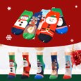 thumbnail image 1 of WHEANG Christmas Socks for Women Men Thick Warm Non‑Slip Fuzzy Sleep Socks Cozy Holiday Winter Socks for Indoor Home Party Daily Wear Cartoon Floor Socks M, 1 of 3