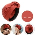 thumbnail image 1 of WHEANG Classic Turban Head Wraps for Women Men Bowknot Beanie Soft Turbans Hair Hats Non Slip Sweet Stretch Headwraps Easy to Carry Hair Accessories G One Size 2026 Sales Under $1, 1 of 4
