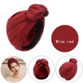 thumbnail image 1 of WHEANG Classic Turban Head Wraps for Women Men Bowknot Beanie Soft Turbans Hair Hats Non Slip Sweet Stretch Headwraps Easy to Carry Hair Accessories B One Size 2026 Sales Under $1, 1 of 4