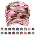 thumbnail image 1 of WHEANG Colorful Camouflage Baseball Cap for Women Men - Adjustable Quick-Drying Camo Baseball Cap Everyday Comfort Fit Summer Sun Cap Outdoor Sports Block Visor Hat Under 45 Multicolor, 1 of 5