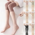 thumbnail image 1 of WHEANG Compression Stockings for Women Ultra Sheer Thigh High Stockings Anti-Run Over Knee Hosiery Summer Thin Hold Up Stockings Comfortable Mid Calf Casual Socks(Pink) Summer Sales Under $2, 1 of 5