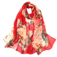 thumbnail image 1 of WHEANG Cooling Lightweight Scarf for Women Colorful Flower Print Summer Long Soft Wrap Scarf Simulation Silk Shawl Scarves Daily Wear Casual Beach Trips Breathable Scarf Red 2026 Sales Under $1, 1 of 1