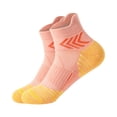 thumbnail image 1 of WHEANG Cushioned Sport Socks for Women Men, Classic Low Cut Athletic Socks with Terry Sole, Breathable Running Socks for Marathon, Fitness, Badminton & Outdoor Sports(Orange) Summer Sales Under $2, 1 of 3