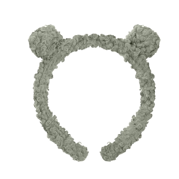 WHEANG Cute Animal Bear Ear Headbands for Women Trendy Soft Plush Bear Ears Non Slip Headbands Party Hair Accessories for Women Daily Makeup Shower Photo Prop Green