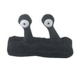 thumbnail image 1 of WHEANG Cute Headbands Solid Color Soft Fuzzy Face Wash Plush Snail Headband Fluffy Skincare Makeup Shower Hair Holder Stretchy Comfortable Hair Accessory Black, 1 of 1