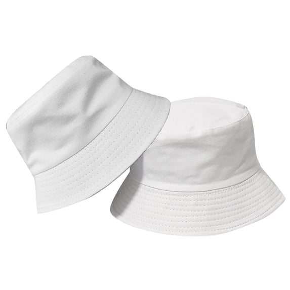 WHEANG Double Wearing Fisherman Hat for Women Men Simple Packable Daily Wear Casual Hat Outdoor Reversible Bucket Hat Fashion Keeps Cool All Summer Lightweight Sun Hatf for Women White