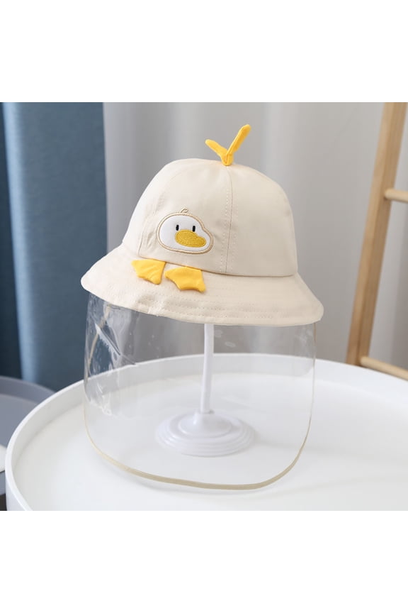 Fall Fashion Must Haves Kids Soft 3D Shape Cotton Cute Outdoor Fisherman Bucket Cap 1 Pc Beige One Size