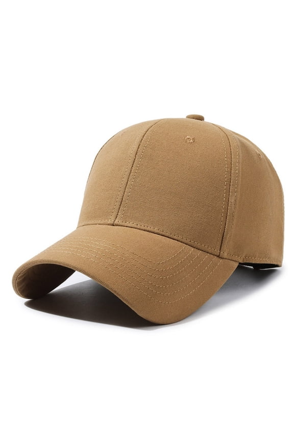 Fall Fashion Must Haves Oversize Adjustable Big Head Dad Baseball Cap 1 Pc Gold One Size