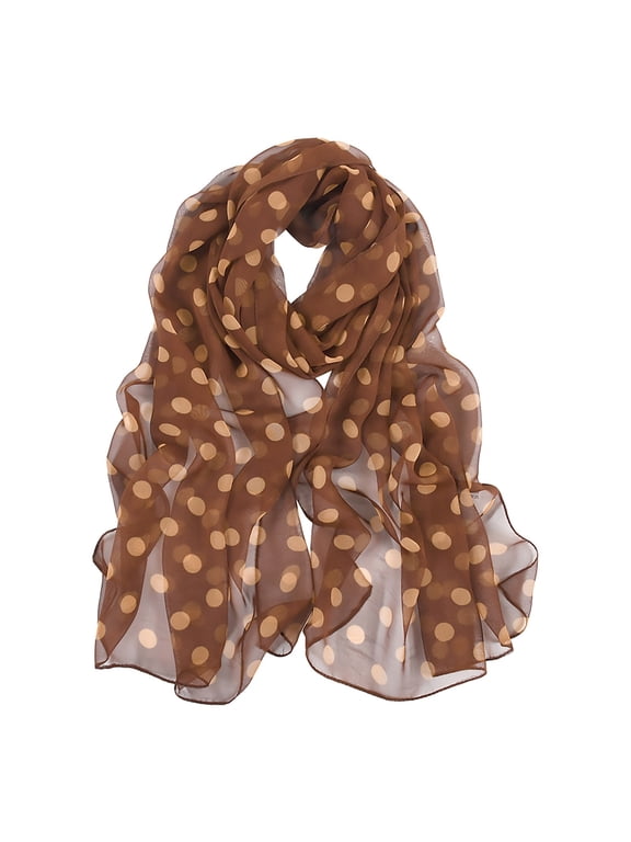 Fashion Colorful Printed Scarf for Women - Summer Cooling Lightweight Scarf Shawl Retro Muslim Headscarf Wrinkle-Free Neck Scarf Under $5 Beach Cover Ups for Women Brown Summer Sales Under $2