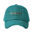 thumbnail image 1 of WHEANG Fashion Distressed Baseball Cap with 6 Small Heart Patterns Adjustable Unisex Dad Hat Summer Outing Travel Breathable Cotton Cap Retro Style Casual Sports Hat for Men Women Sky Blue, 1 of 3