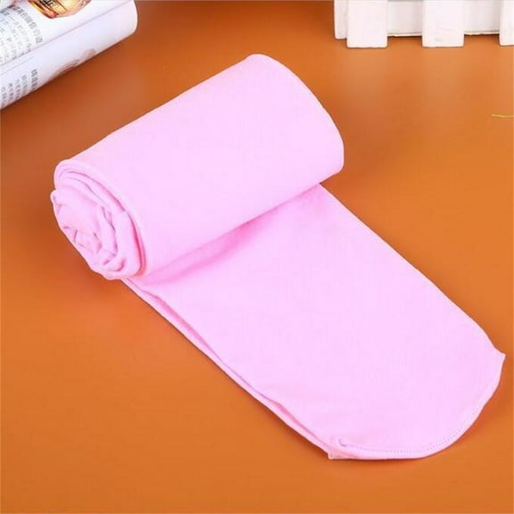 WHEANG Fleece Lined Tights Candy Colors Opaque Footed Slim Pantyhose Tights Stockings 1 Pc Pink One Size